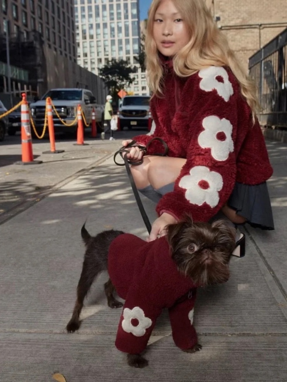Sandy Liang x Little Beast Lil Grass Fleece Jacket M